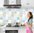 Cartoon Self-adhesive Wallpaper Kitchen High Temperature Resistant, Easy To Scrub, Oil Proof Stickers, Non-fading, Refurbished Decorative Wallpaper Stickers Thick
