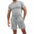 Men'S Fashion Casual Solid Round Neck Short Sleeve Shorts Sportswear