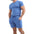 Men'S Fashion Casual Solid Round Neck Short Sleeve Shorts Sportswear