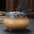 Copper Lid Ceramic Incense Burner Buddha with Antique Alloy Wire Incense Burner