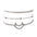 Qianraq Cross Border For Hand Anklet Jewelry Stylish Personality Moon Bracelets Three Piece Set Of Anklet