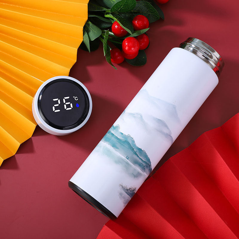 Intelligent Temperature Display Thermos Mug Jiangnan Chinese Style Mug