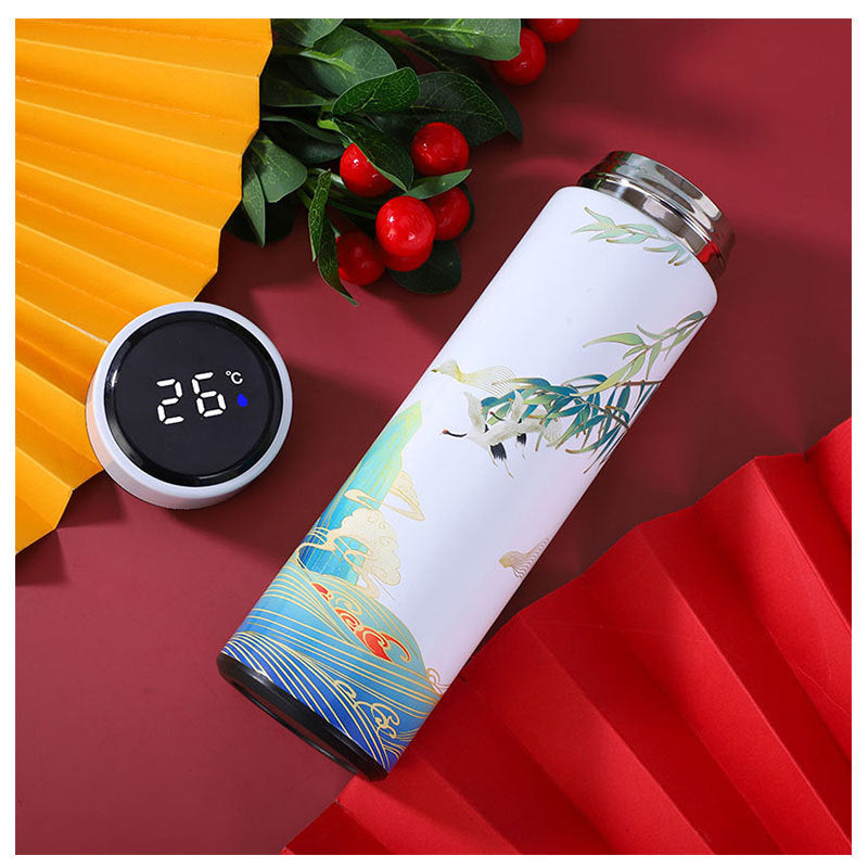 Intelligent Temperature Display Thermos Mug Jiangnan Chinese Style Mug