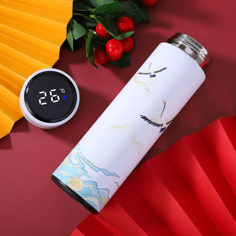 Intelligent Temperature Display Thermos Mug Jiangnan Chinese Style Mug