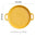 Binaural Baking Tray Pizza Tray Round Dish Plate Dish Creative Oven Ceramic Net Celebrity Tableware Microwave Flat Plate
