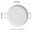 Binaural Baking Tray Pizza Tray Round Dish Plate Dish Creative Oven Ceramic Net Celebrity Tableware Microwave Flat Plate