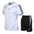 Casual Suit Men's Summer Men's Short-Sleeved Suit Ice Silk Suit Men's Plus Size Running Wear Sportswear