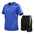 Casual Suit Men's Summer Men's Short-Sleeved Suit Ice Silk Suit Men's Plus Size Running Wear Sportswear