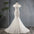 One shoulder bride fishtail wedding dress