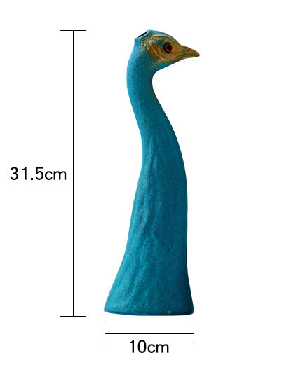 Creative peacock vase