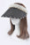 Pearl Accent Straw Visor Sun Hat