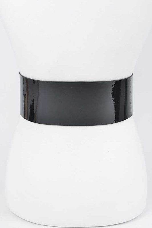 Patent Leather Statement Oversize Belt