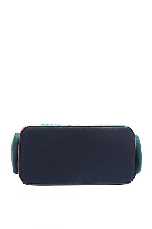 Nicole Lee USA Eco-Leather Handbag with Side Pockets