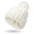 Fashion Stretchy Satin Lined Skull Knit Hats Beanie Hat For Women Faux Fur Pom Pom Hat Winter Keep Warming Beanie Hat
