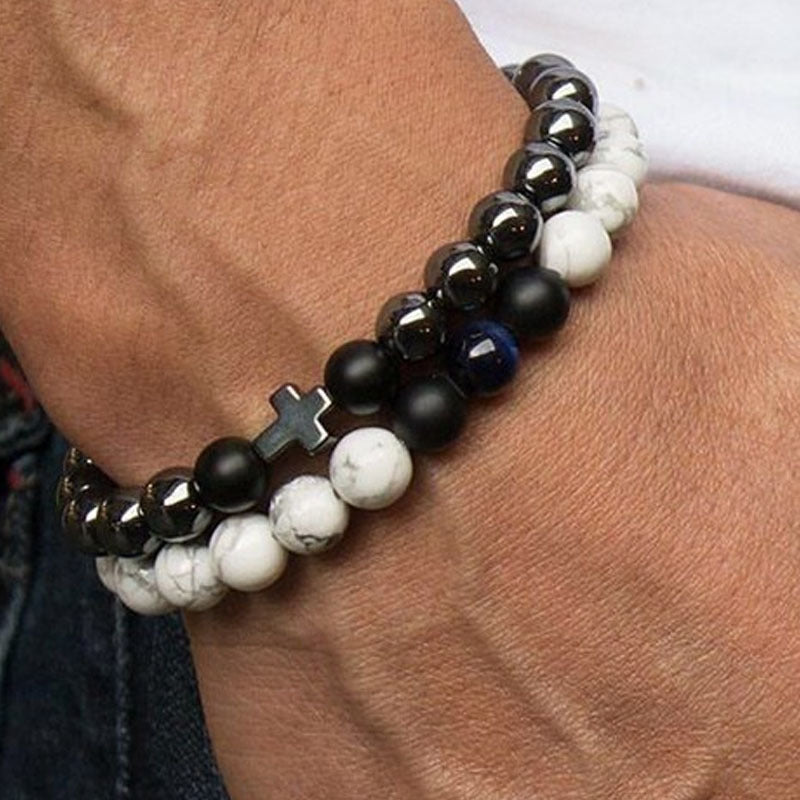 Fashion Luxury Charm Hand Men's Bracelet Handmade Beaded