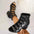 Buckle Open Toe Block : Heels Sandals