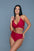Coastal Elegance Wrap Bikini 2 Piece- Red/Blue and Maroon