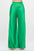 Stretch Satin Pants w/ Elastic Waist and Pockets