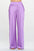 Stretch Satin Pants w/ Elastic Waist and Pockets