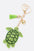 Rhinestone Green Turtle Pillow Key Chain