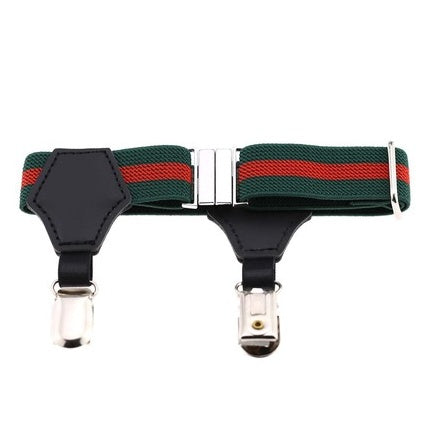 Popular high-end sexy tide men and women gentleman white-collar dress double head duckbill buckle hoist buckle garter socks