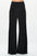 Solid Wide Leg Pants with Thick Waistband