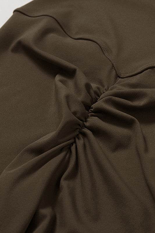 High-rise stretch flared pants