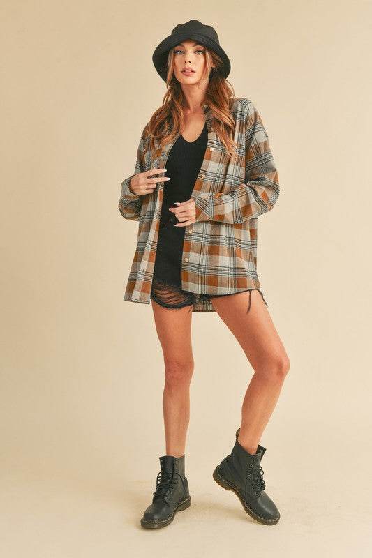 Jocia Plaid Flannel Shirt