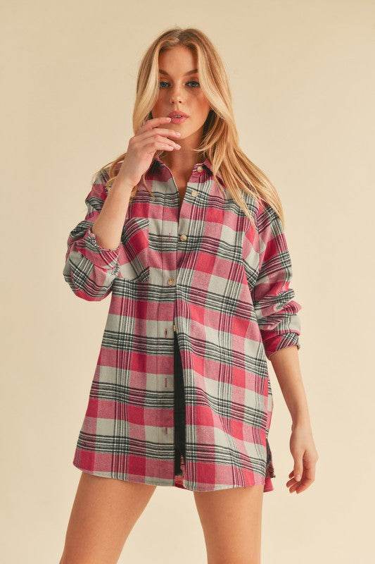 Jocia Plaid Flannel Shirt