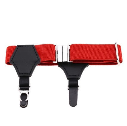 Popular high-end sexy tide men and women gentleman white-collar dress double head duckbill buckle hoist buckle garter socks