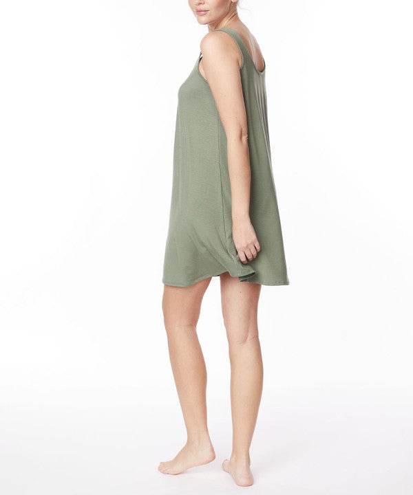 BAMBOO PAJAMA CAMI DRESS