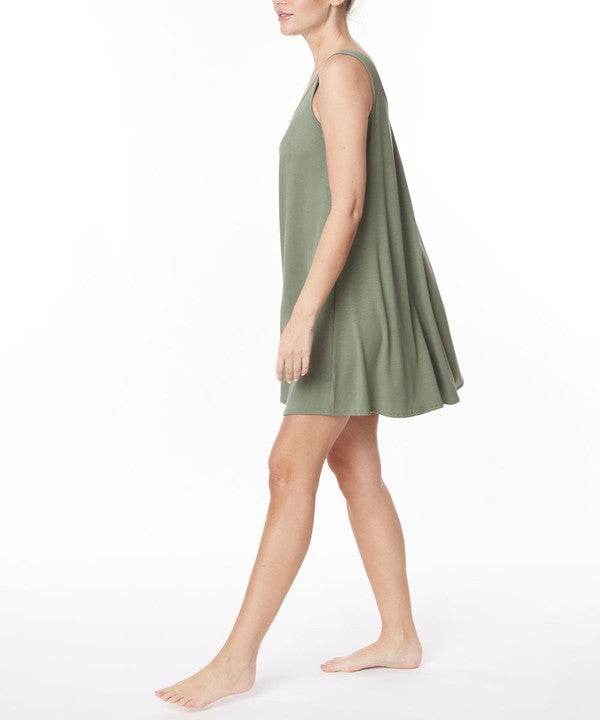 BAMBOO PAJAMA CAMI DRESS