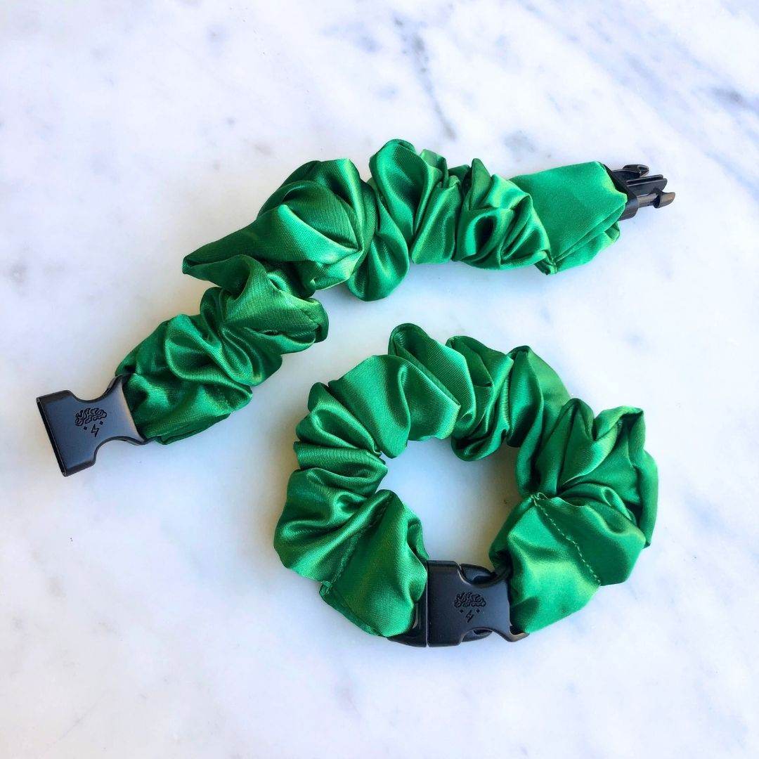 Buckle Scrunchie - Vibrant Solid Colors - No Snagging, No Tangles