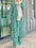Women's Muslim Print Daily Suit Army Green Fashion Casual Set