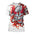 3D Men's T-shirt Samurai Printed T-shirt Loose Round Neck