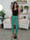 Chic High-Waist Button Detail Skinny Pants