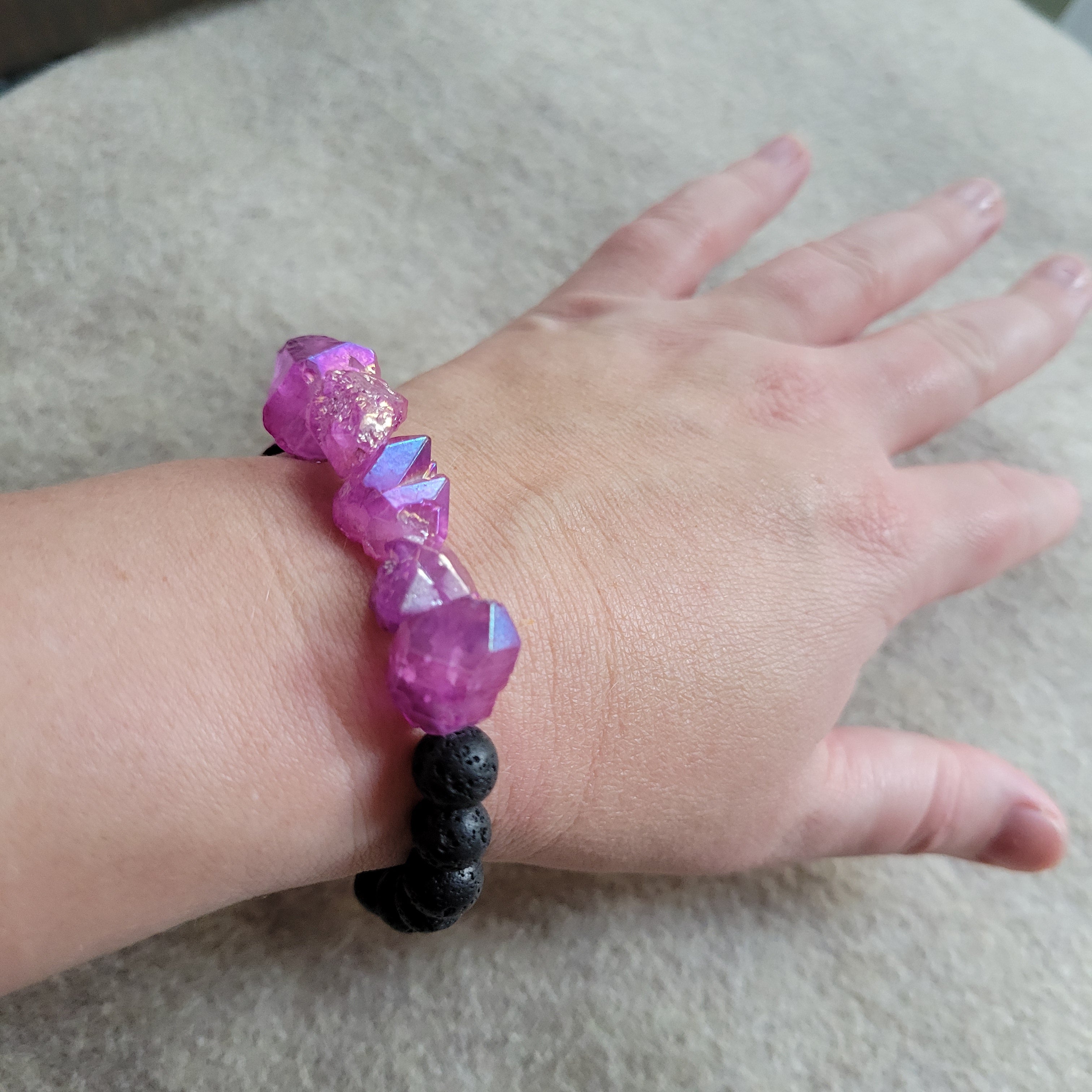 Aura Quartz Stretch Bracelet