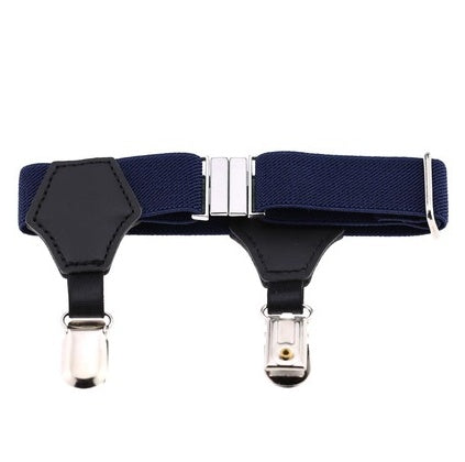 Popular high-end sexy tide men and women gentleman white-collar dress double head duckbill buckle hoist buckle garter socks
