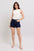 Judy Blue Full Size High Waist Heart Shaped Pkts & Red Contrast Thread Denim Shorts Plus Size