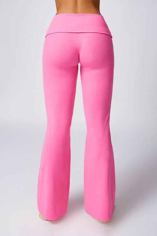 High-waisted hip-lifting flared casual sport pants