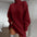 Solid Turtleneck Long Sweater Winter Warm Women Sweater Dress