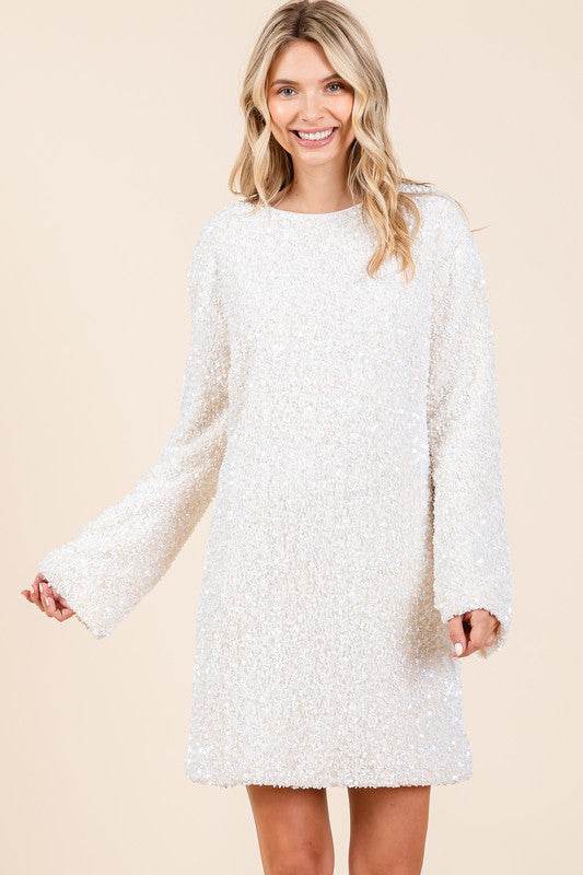 Sequin Cocktail Mini Dress