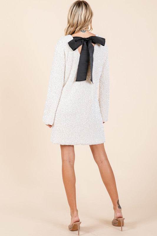 Sequin Cocktail Mini Dress