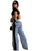 WOMEN FASHION CASUAL STYLE DENIM PANTS