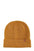 Solid Rib Beanie with Leather Tab