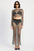 SHEER RHINESTONE MAXI SKIRT