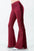 Texas Sun Fringe Bell Bottom jean in Wine