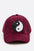 Yin Yang Patch Faux Suede Cap