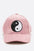Yin Yang Patch Faux Suede Cap