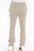 Mens Solid Fleece Flare Stacked PANTS